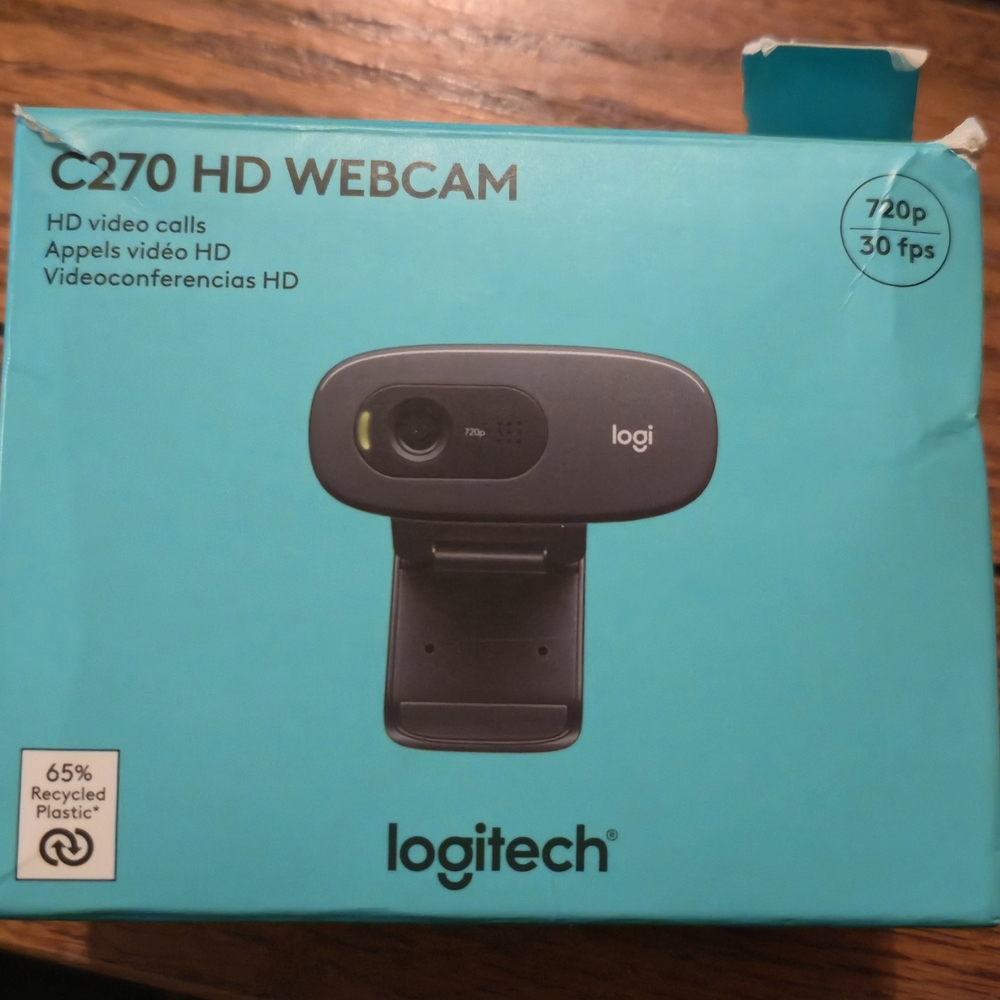 Logitech C270 HD Webcam - Black - Picture 1 of 1